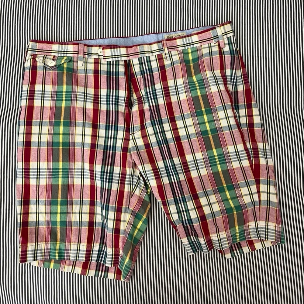 Ralph Lauren Men’s Plaid Madras Shorts - Size 36